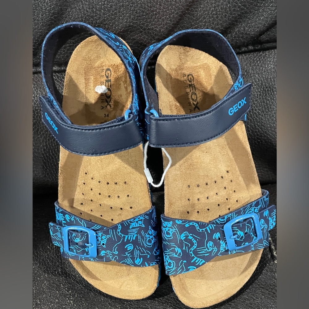 GEOX Ghita Sandals, Big boy size EU 34 USA 4 - Picture 3 of 5
